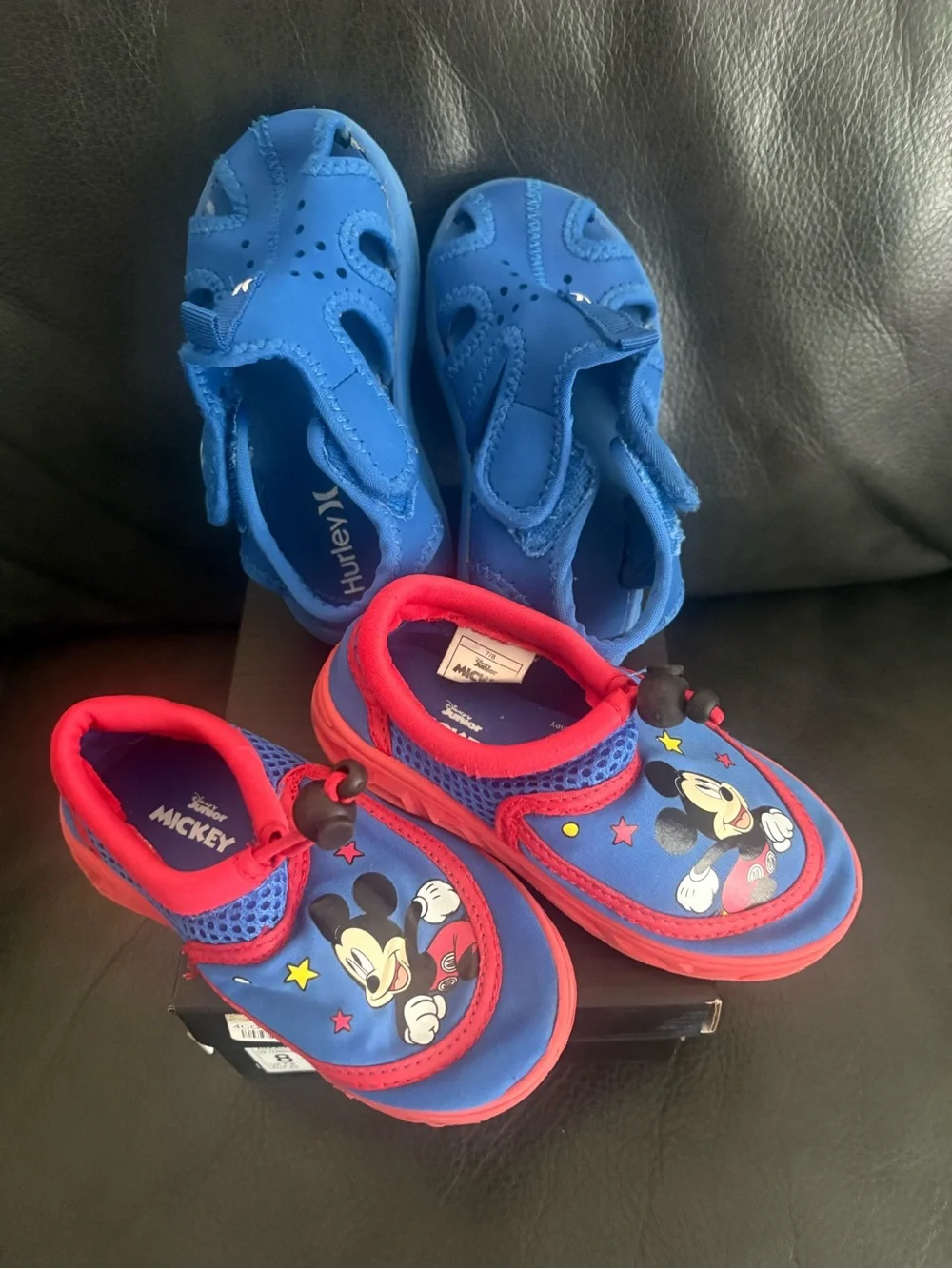 Hurley and Mickey Mouse shoes . Used size 8